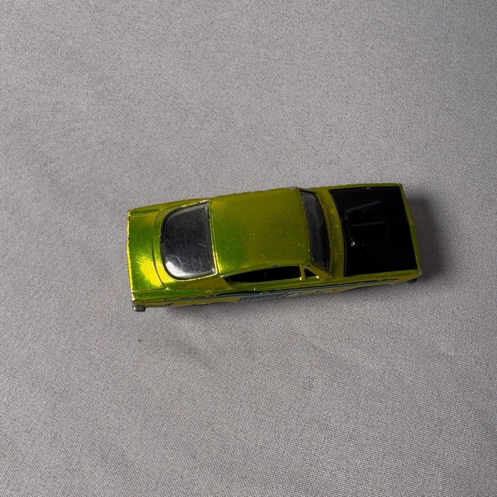 Hot Wheels Hemi Cuda Plymouth Lime Green Metallic Diecast Car Goodyear Wheels
